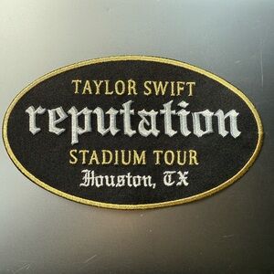 RARE-Taylor Swift Reputation Stadium Tour Patch- Houston, TX
